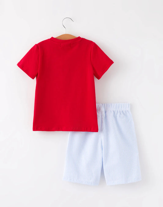 Star Spangled Sweetheart Boys Shorts Set