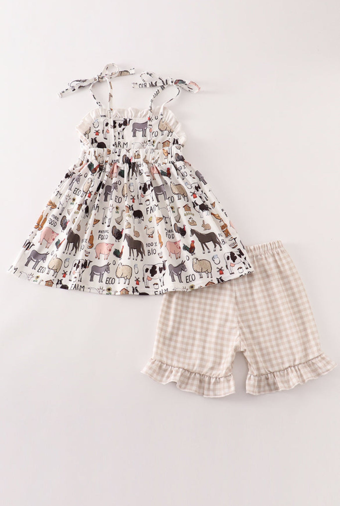 Moo & Crew Girls Short Set