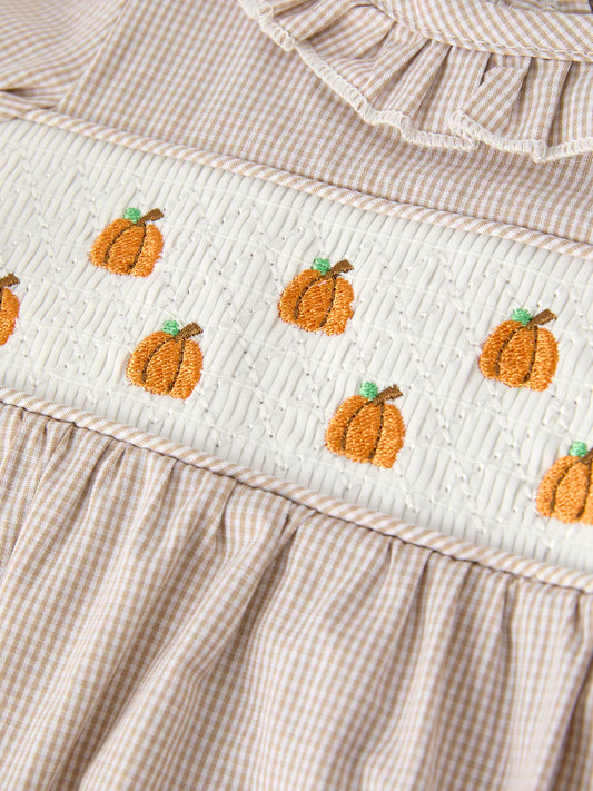 Gingham & Gourds Romper