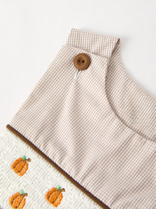 Gingham & Gourds Romper