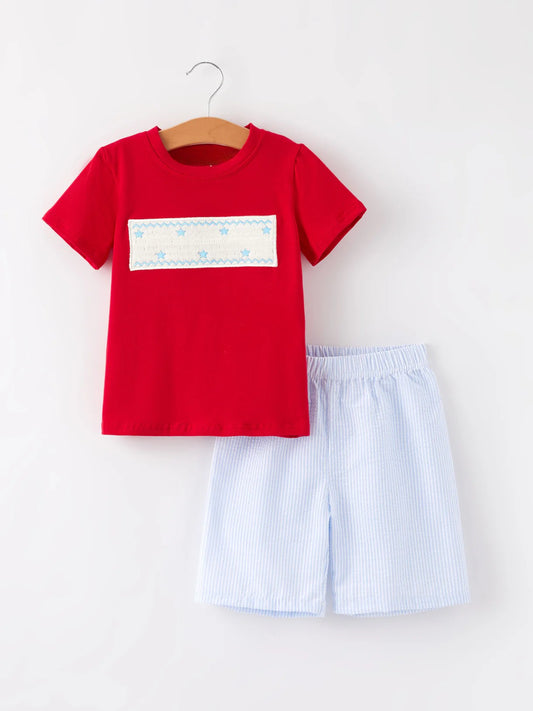Star Spangled Sweetheart Boys Shorts Set