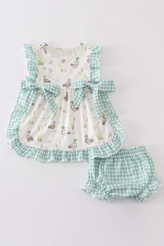 The Sage Duckling Bummie Set
