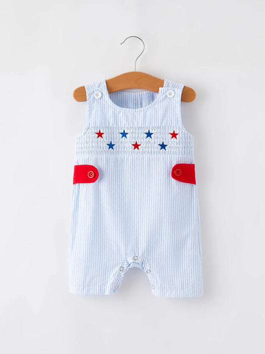 Star Spangled Sweetheart Boys Romper