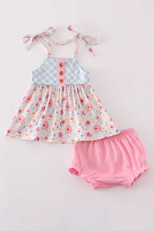 Pinks Petals Bummie Set