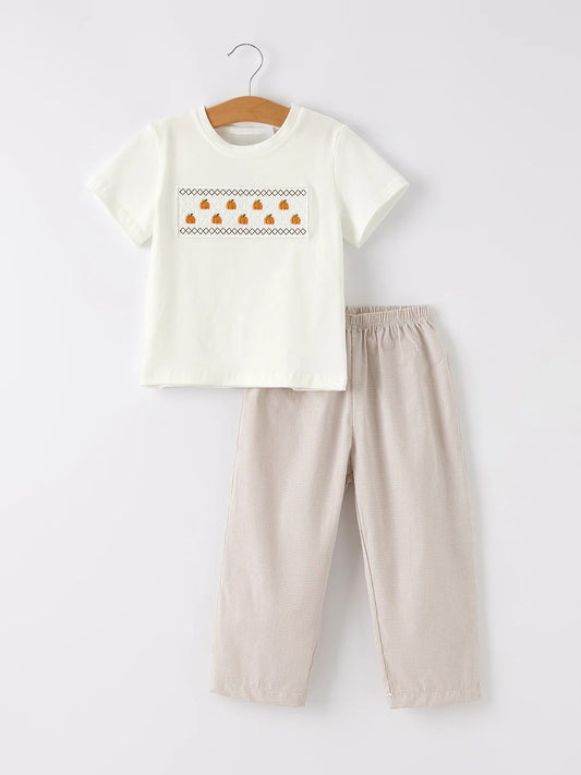 Gingham & Gourds Pants Set