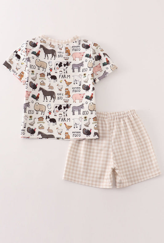 Moo & Crew Boys Short Set