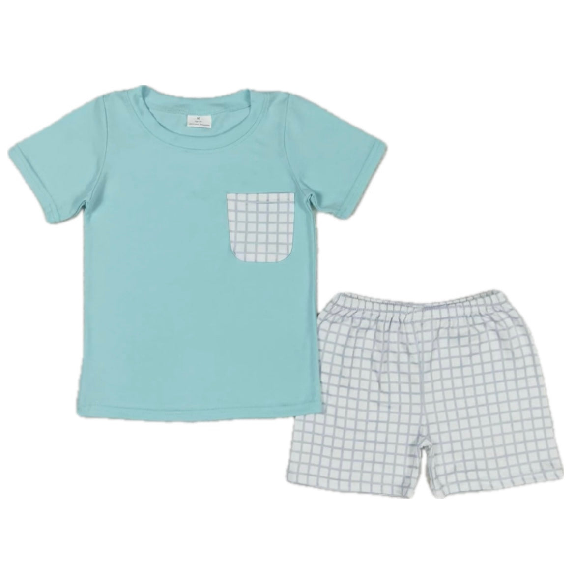 Blue & Stripes Pocket Tee and Shorts