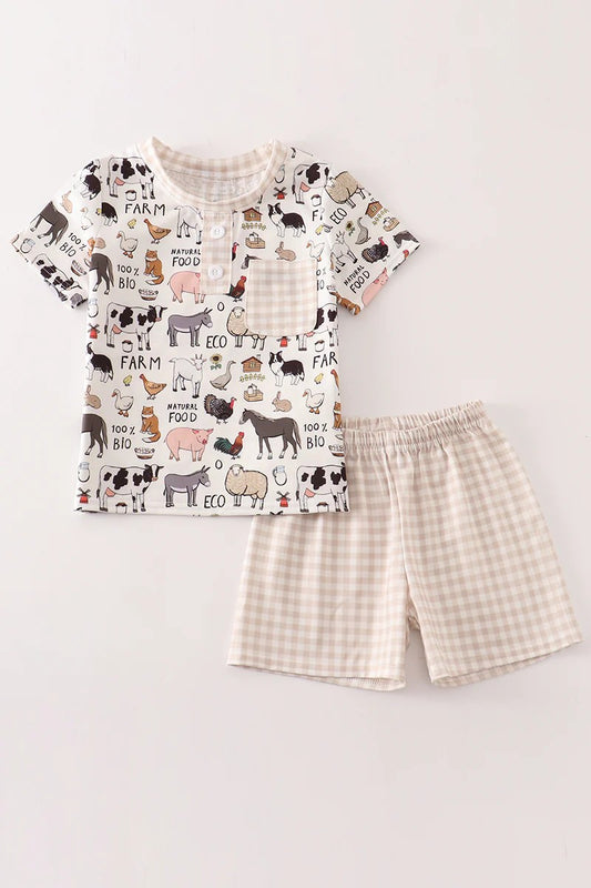 Moo & Crew Boys Short Set