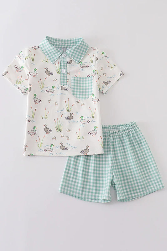 The Sage Duckling Boys Shorts Set