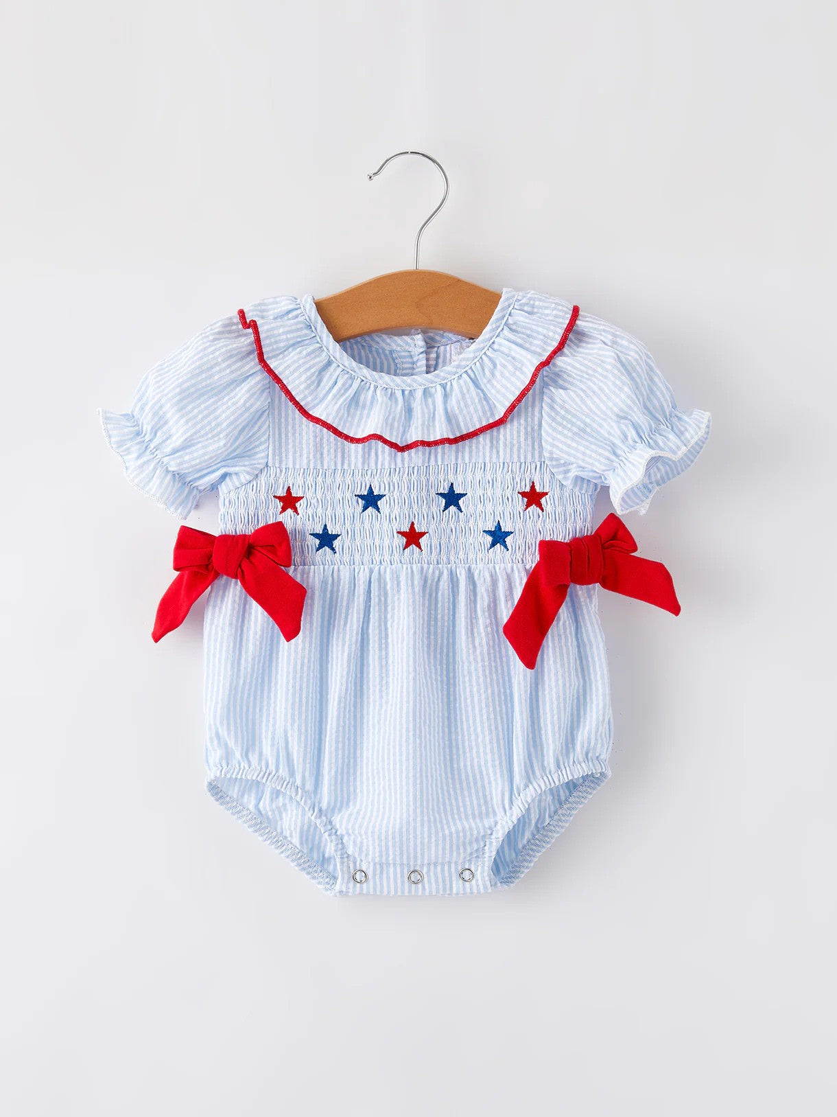 Star Spangled Sweetheart Girls Romper